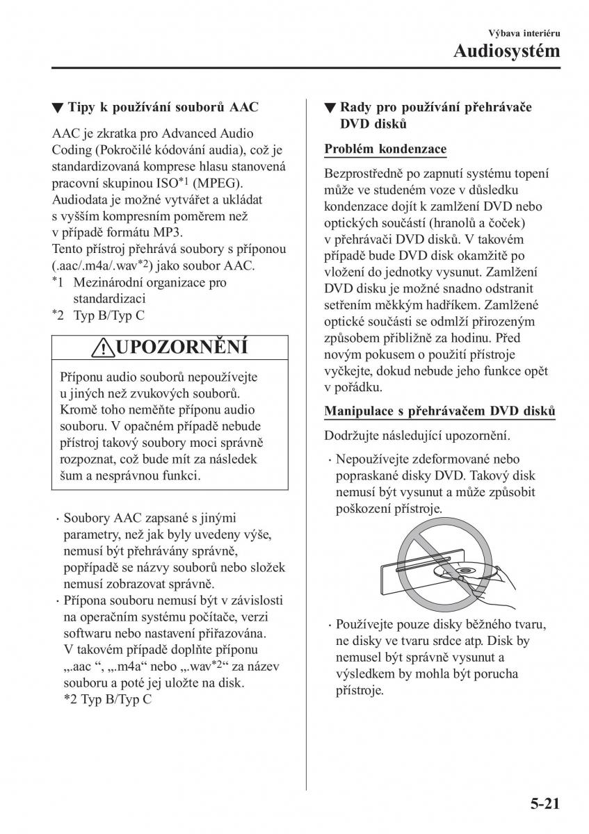 Mazda MX 5 Miata ND IV 4 navod k obsludze / page 292