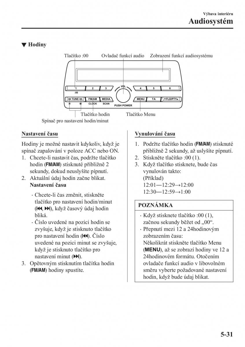 Mazda MX 5 Miata ND IV 4 navod k obsludze / page 302