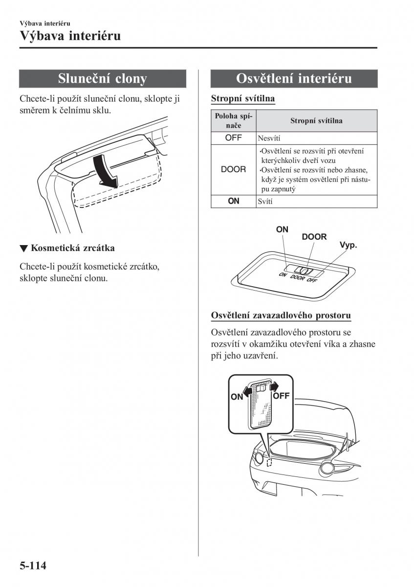 Mazda MX 5 Miata ND IV 4 navod k obsludze / page 385