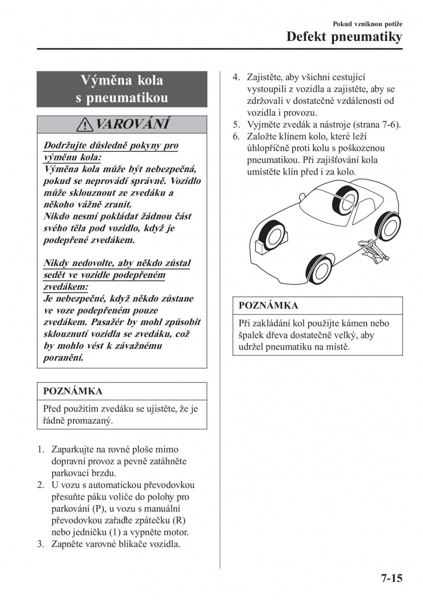 Mazda MX 5 Miata ND IV 4 navod k obsludze / page 476