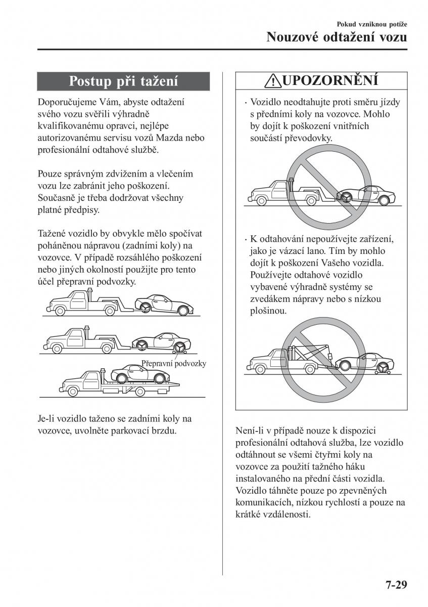 Mazda MX 5 Miata ND IV 4 navod k obsludze / page 490