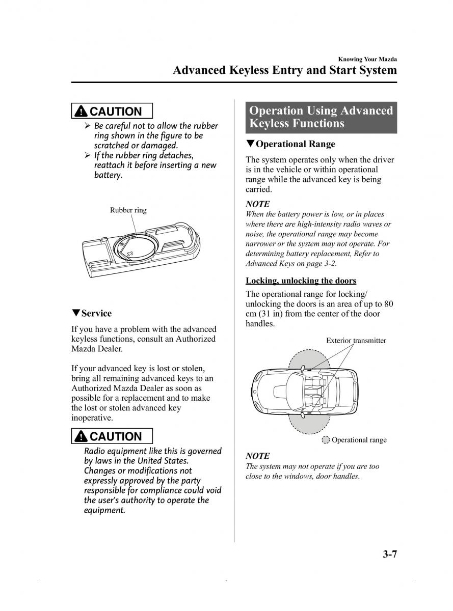 Mazda MX 5 Miata ND IV 4 owners manual / page 61