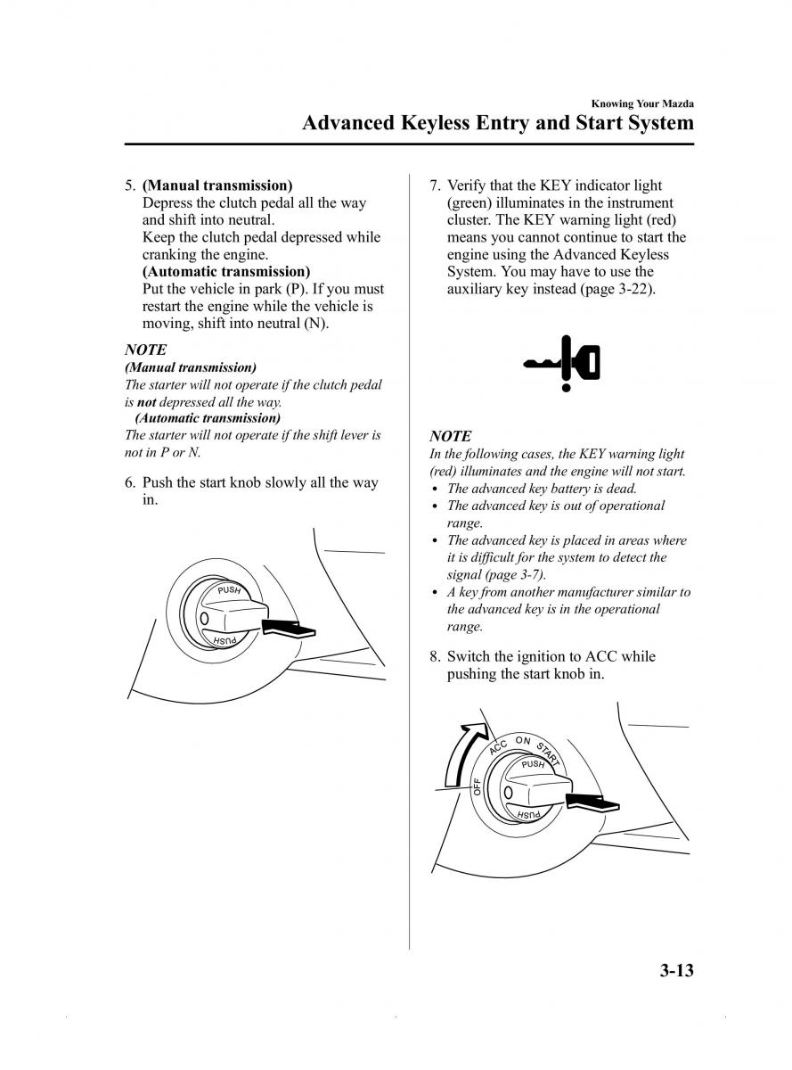 Mazda MX 5 Miata ND IV 4 owners manual / page 67