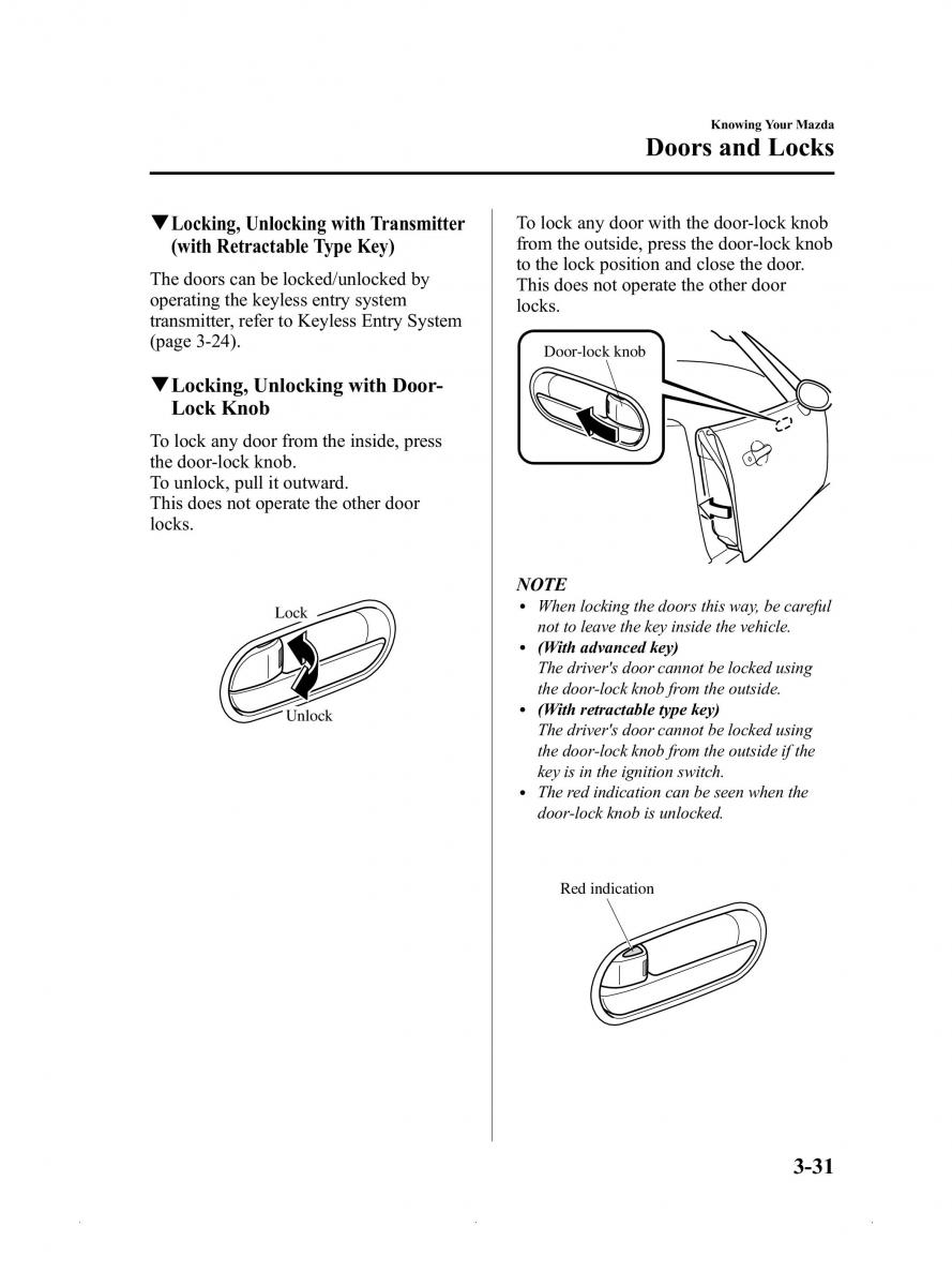 Mazda MX 5 Miata ND IV 4 owners manual / page 85