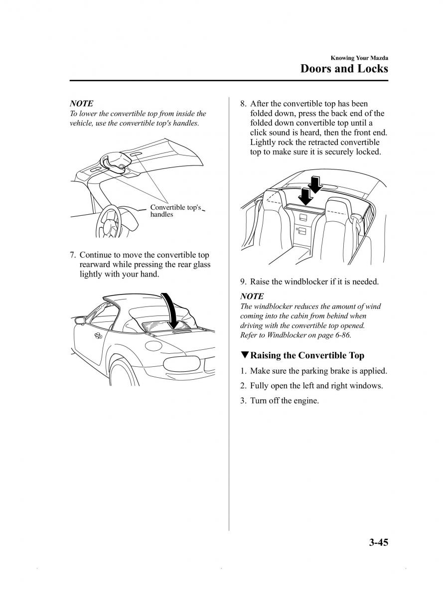 Mazda MX 5 Miata ND IV 4 owners manual / page 99