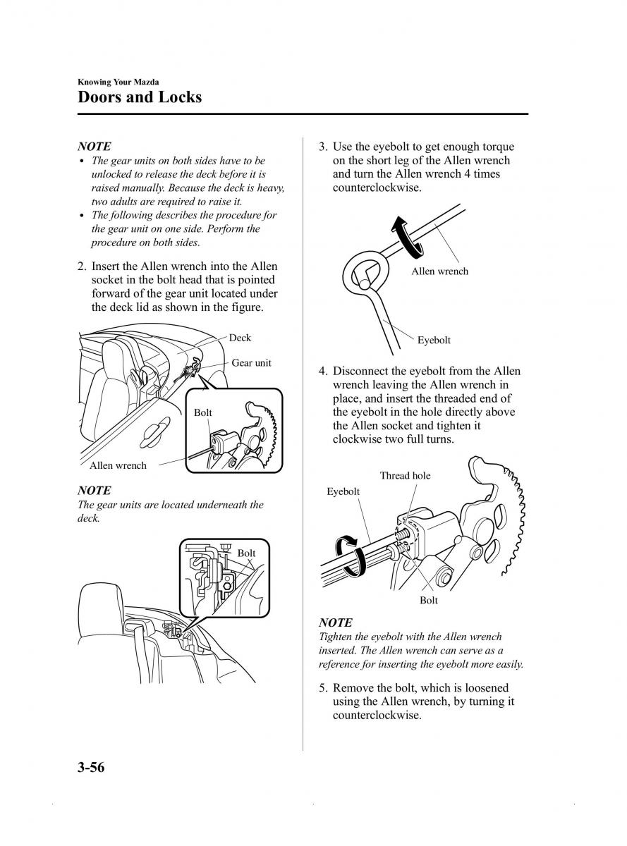 Mazda MX 5 Miata ND IV 4 owners manual / page 110