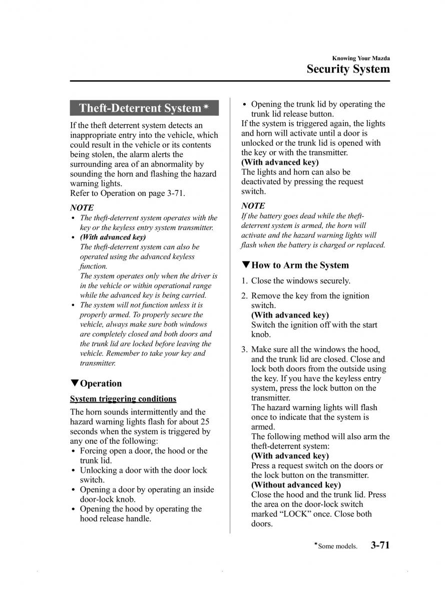 Mazda MX 5 Miata ND IV 4 owners manual / page 125