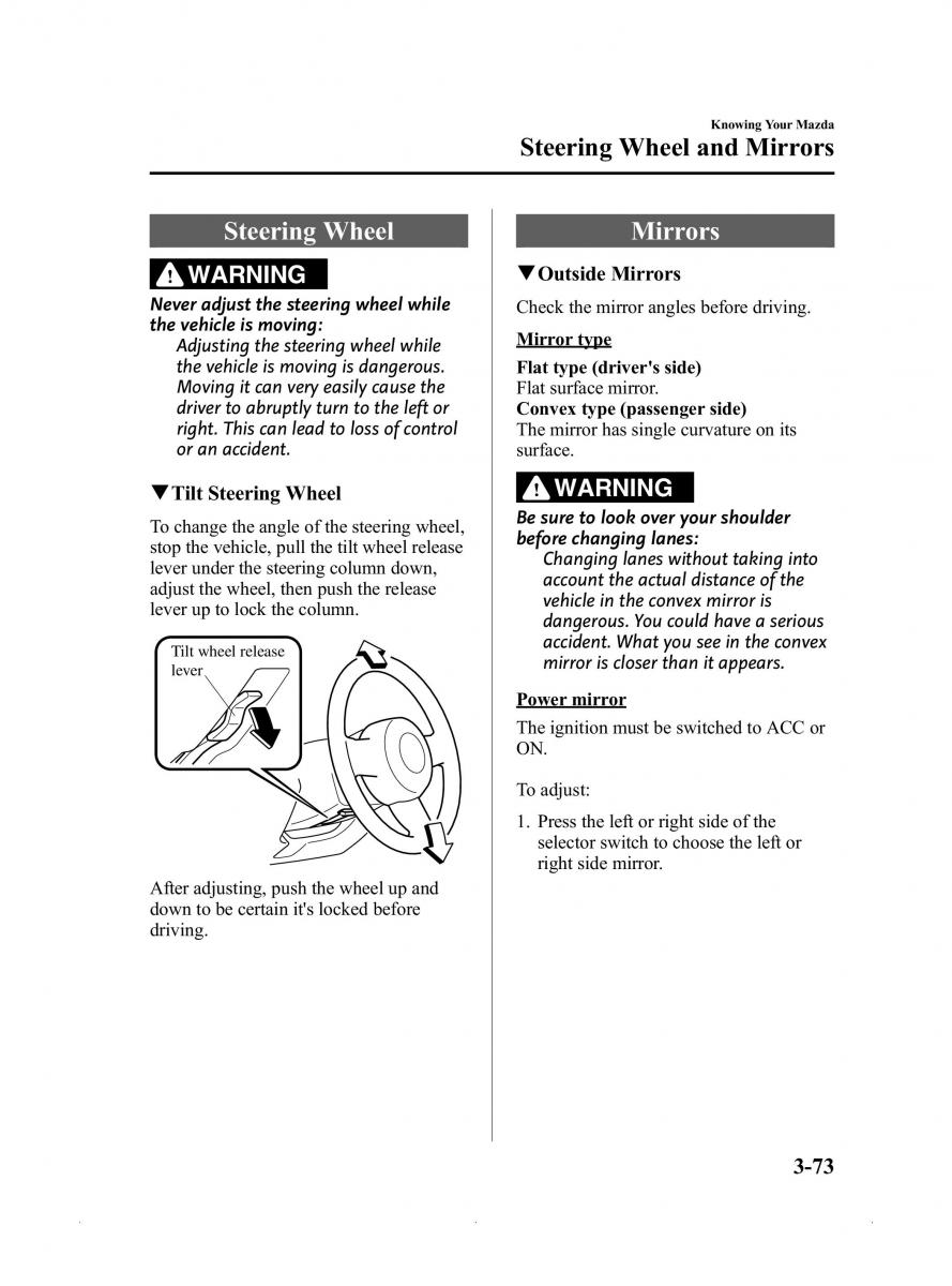 Mazda MX 5 Miata ND IV 4 owners manual / page 127