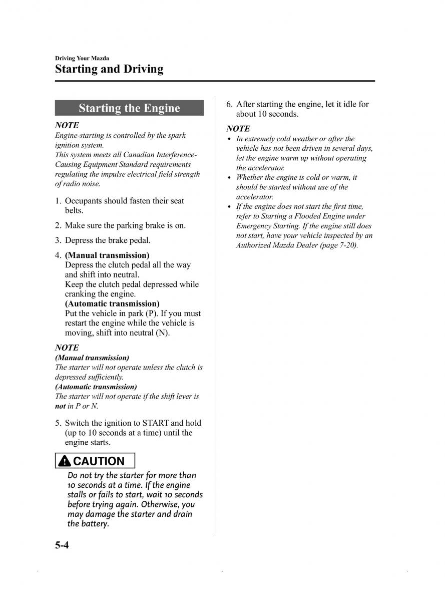 Mazda MX 5 Miata ND IV 4 owners manual / page 148