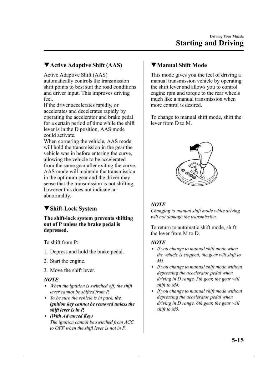 Mazda MX 5 Miata ND IV 4 owners manual / page 159