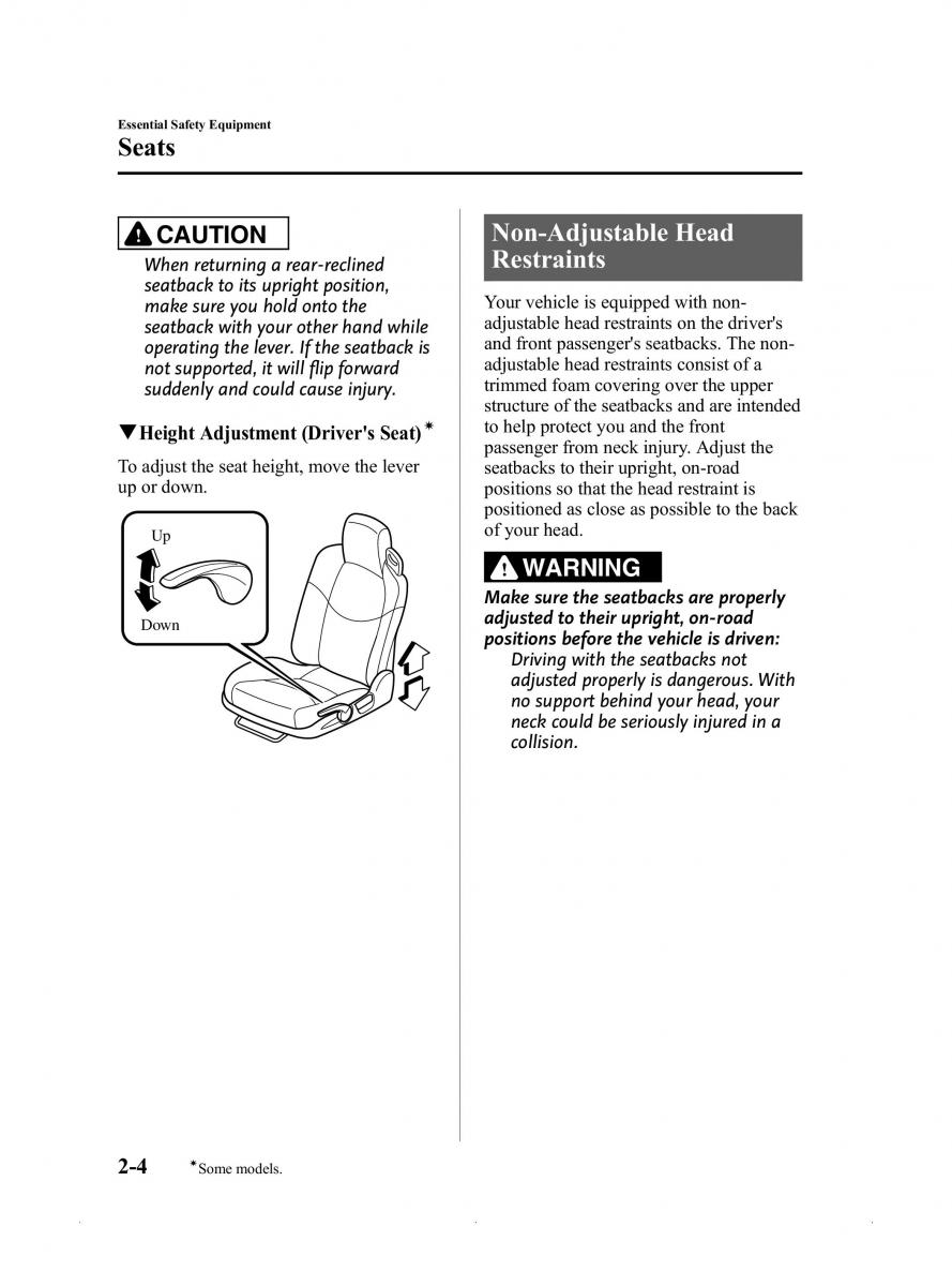 Mazda MX 5 Miata ND IV 4 owners manual / page 16