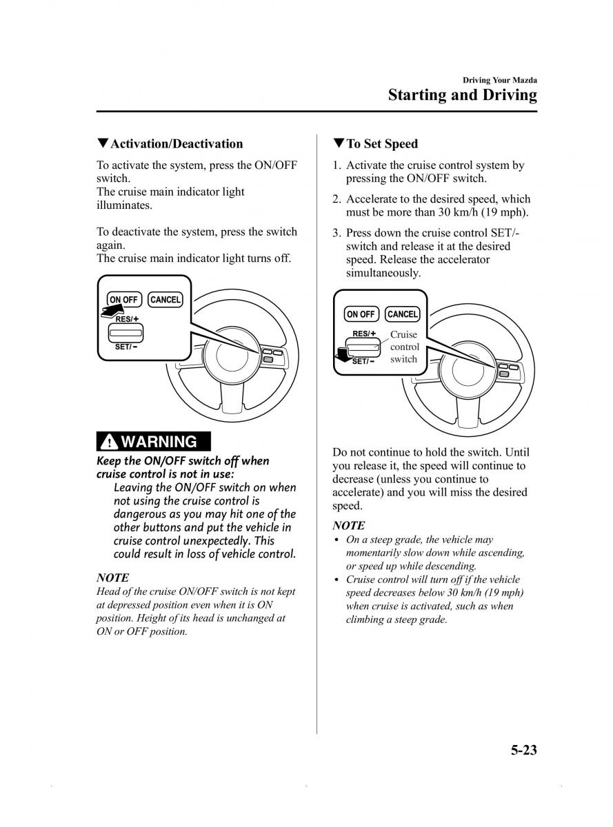 Mazda MX 5 Miata ND IV 4 owners manual / page 167