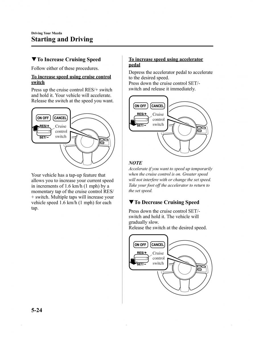 Mazda MX 5 Miata ND IV 4 owners manual / page 168