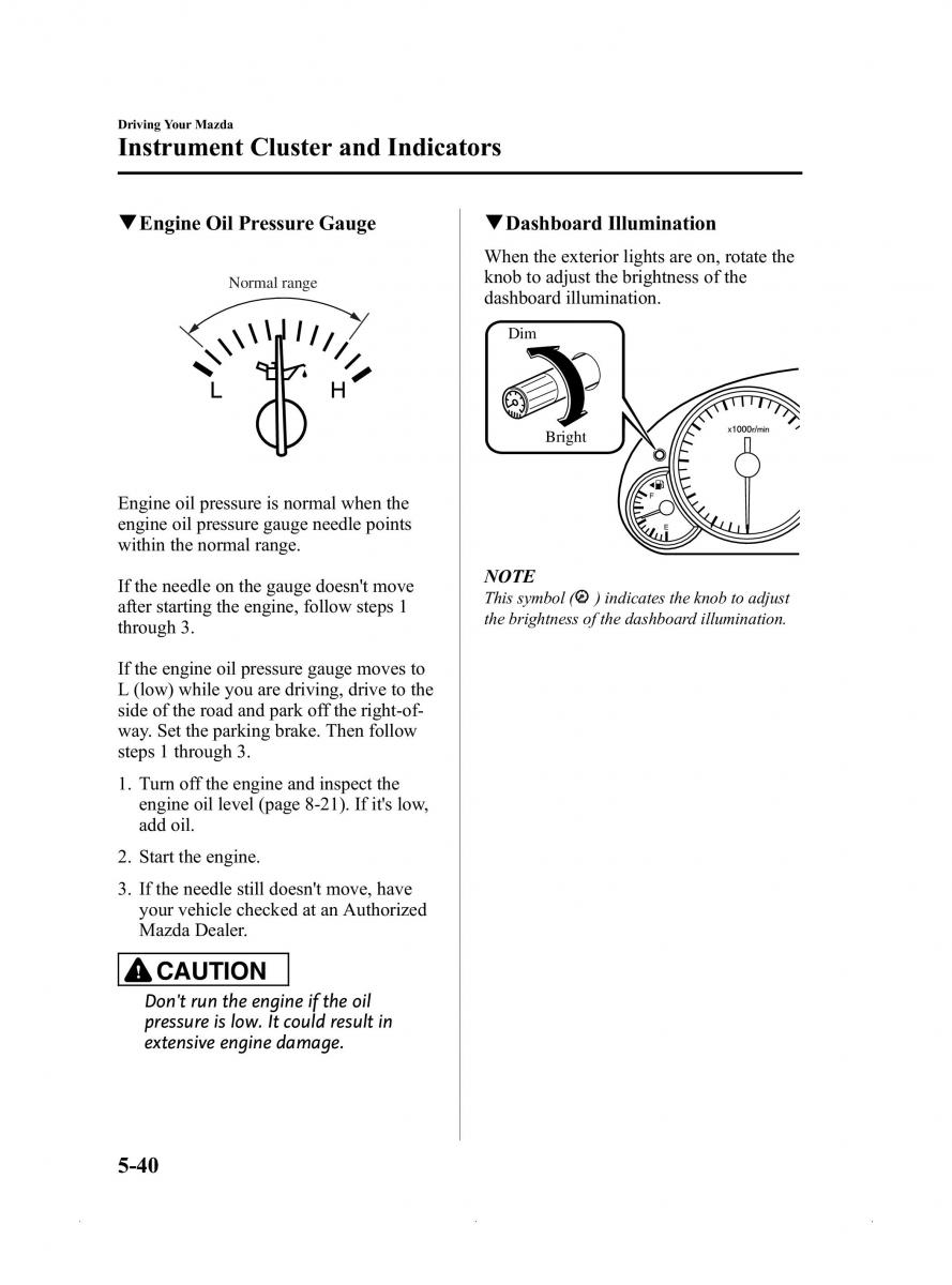 Mazda MX 5 Miata ND IV 4 owners manual / page 184