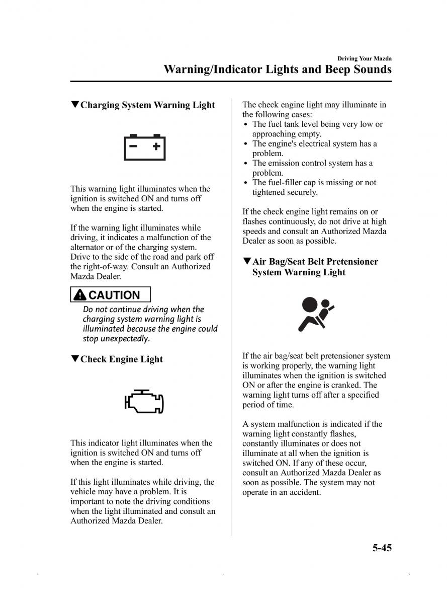 Mazda MX 5 Miata ND IV 4 owners manual / page 189