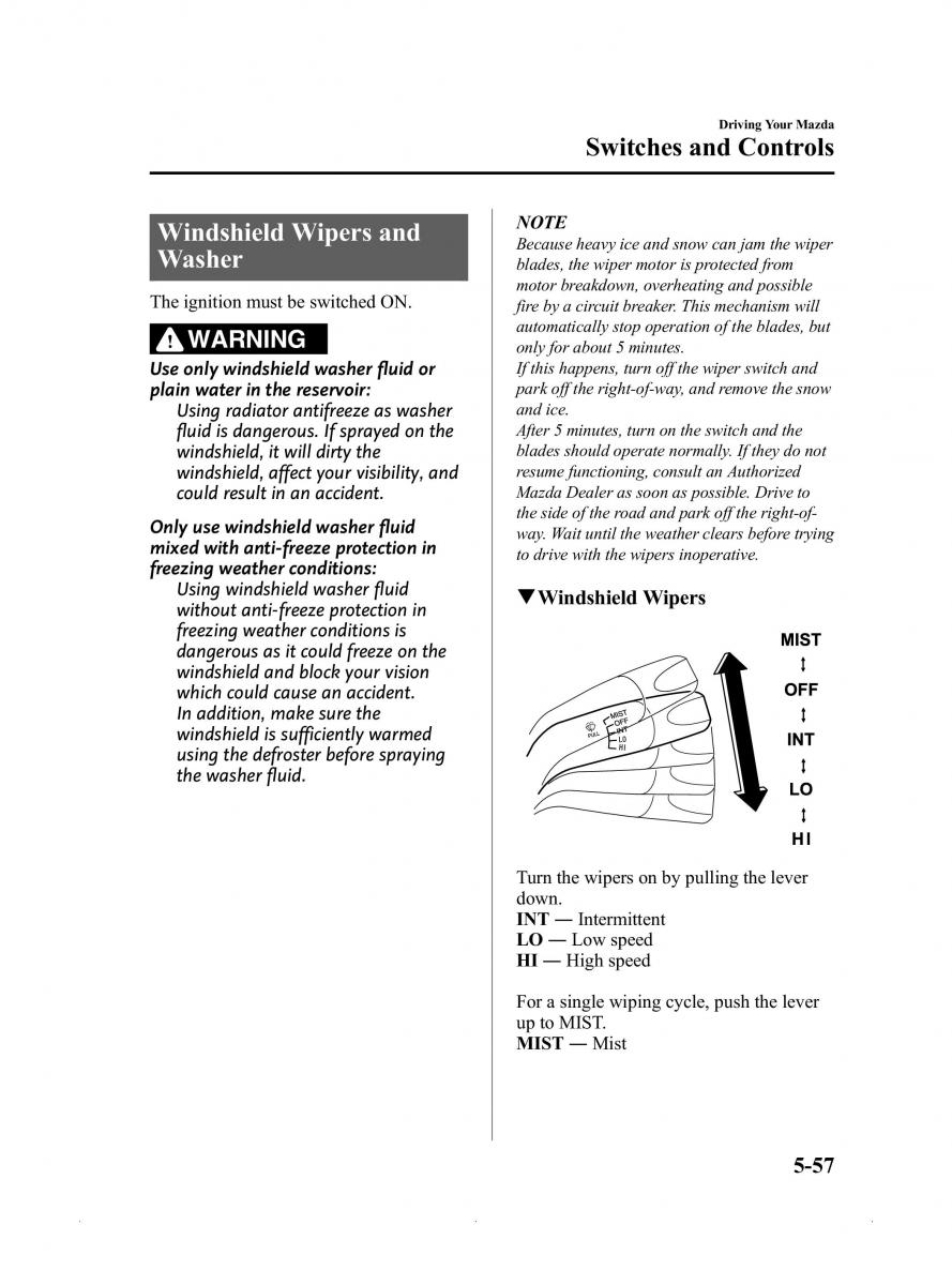 Mazda MX 5 Miata ND IV 4 owners manual / page 201