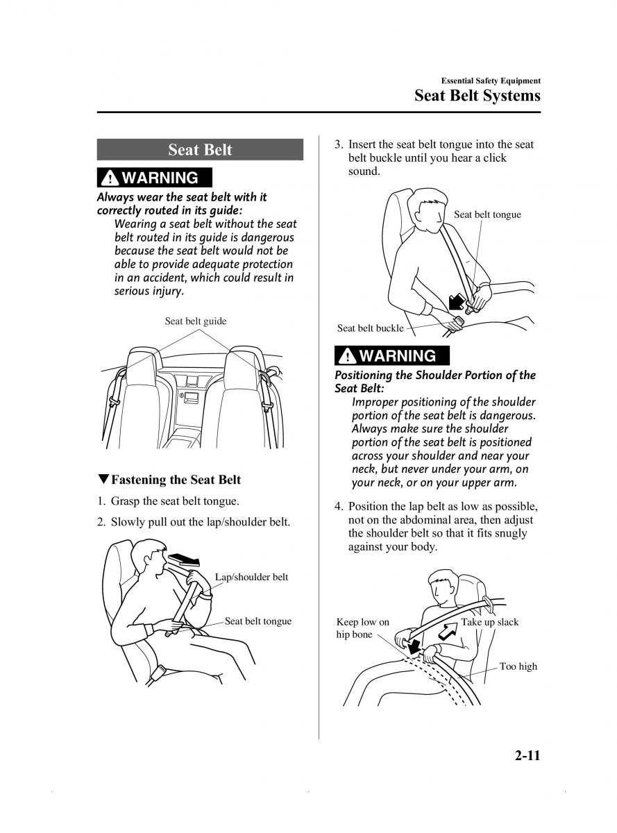 Mazda MX 5 Miata ND IV 4 owners manual / page 23