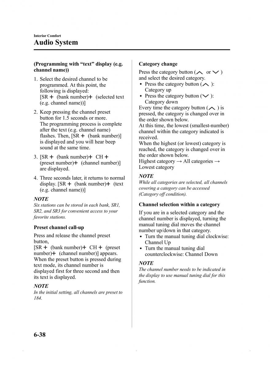 Mazda MX 5 Miata ND IV 4 owners manual / page 250