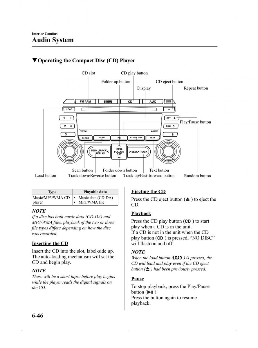 Mazda MX 5 Miata ND IV 4 owners manual / page 258