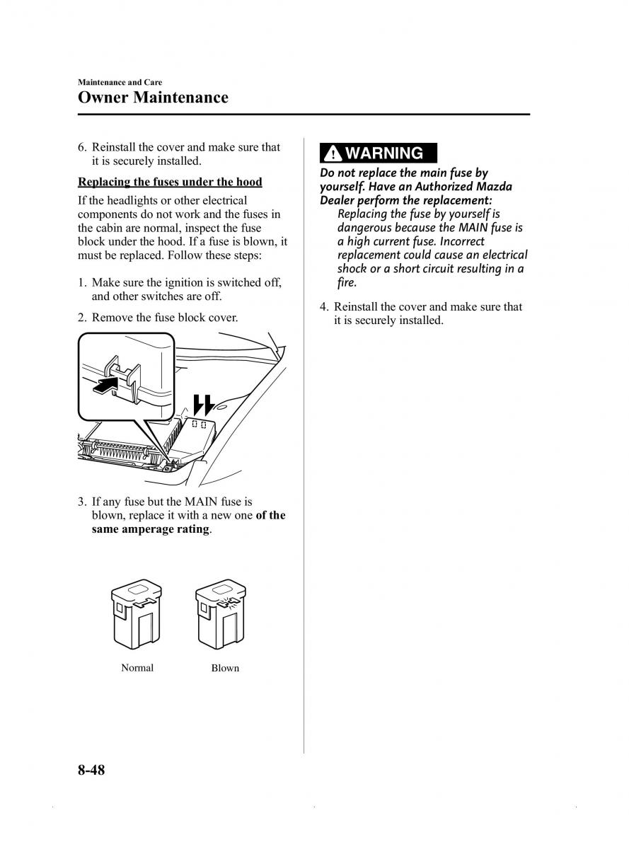 Mazda MX 5 Miata ND IV 4 owners manual / page 374