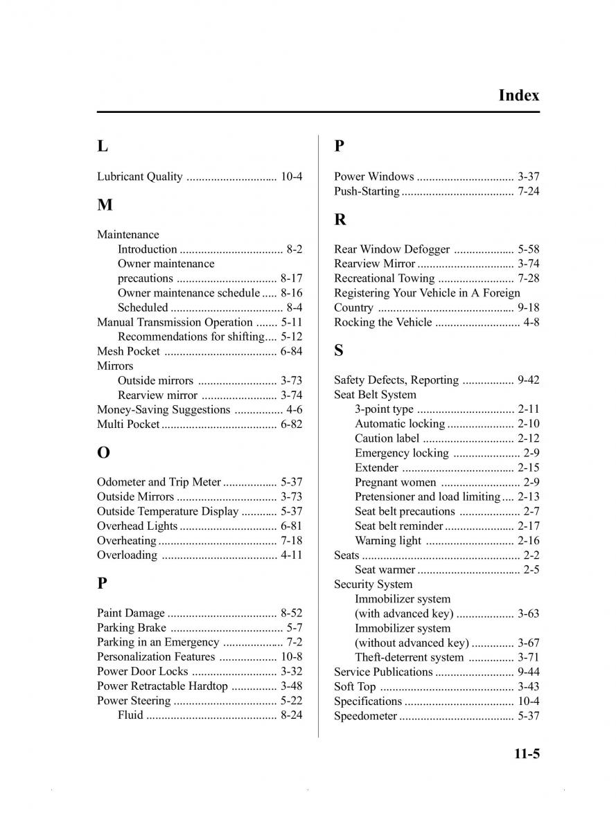 Mazda MX 5 Miata ND IV 4 owners manual / page 445