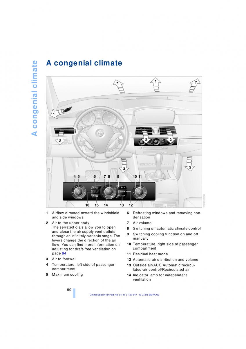 BMW 5 E60 E61 owners manual / page 92