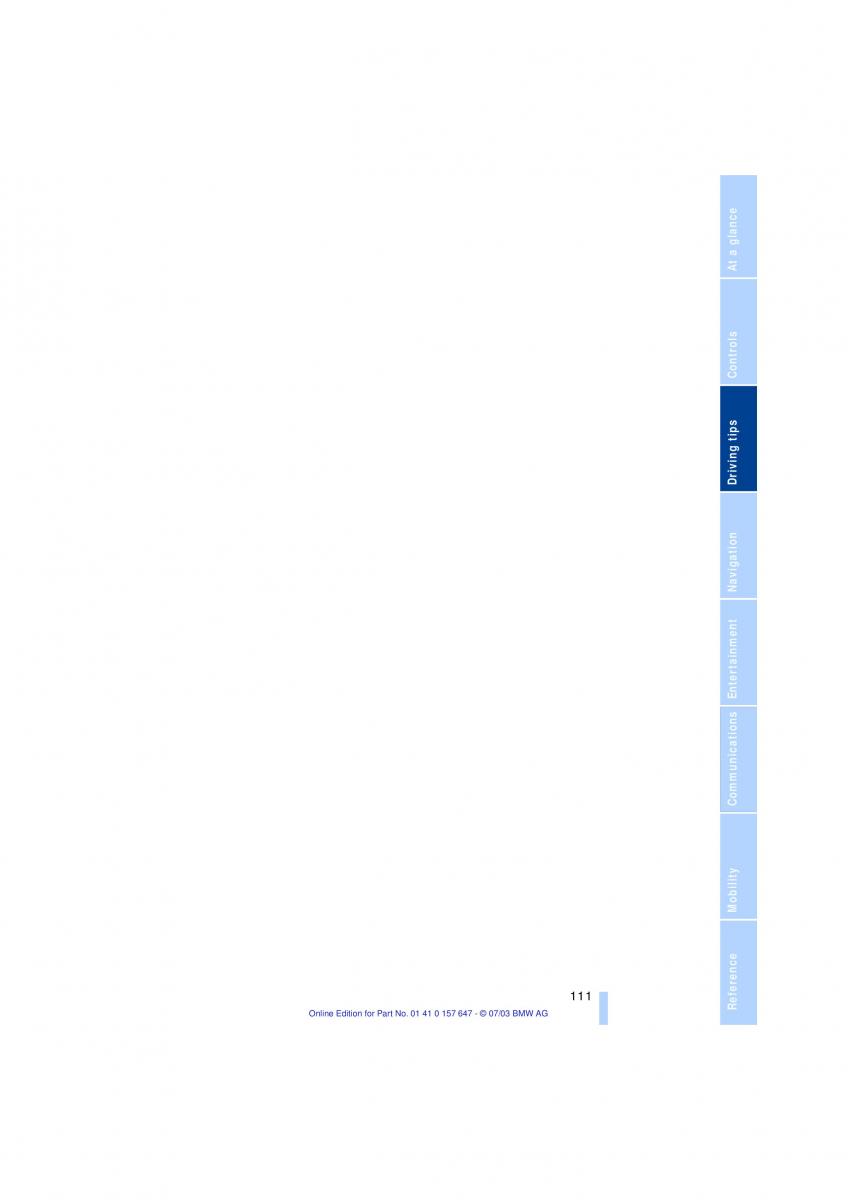 BMW 5 E60 E61 owners manual / page 113