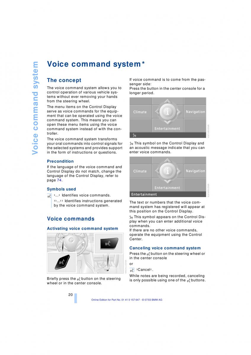 BMW 5 E60 E61 owners manual / page 22