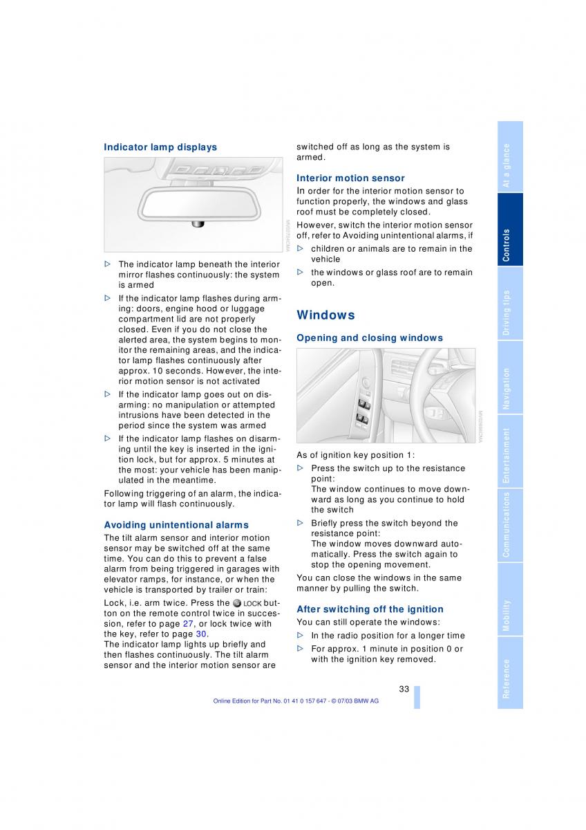 BMW 5 E60 E61 owners manual / page 35