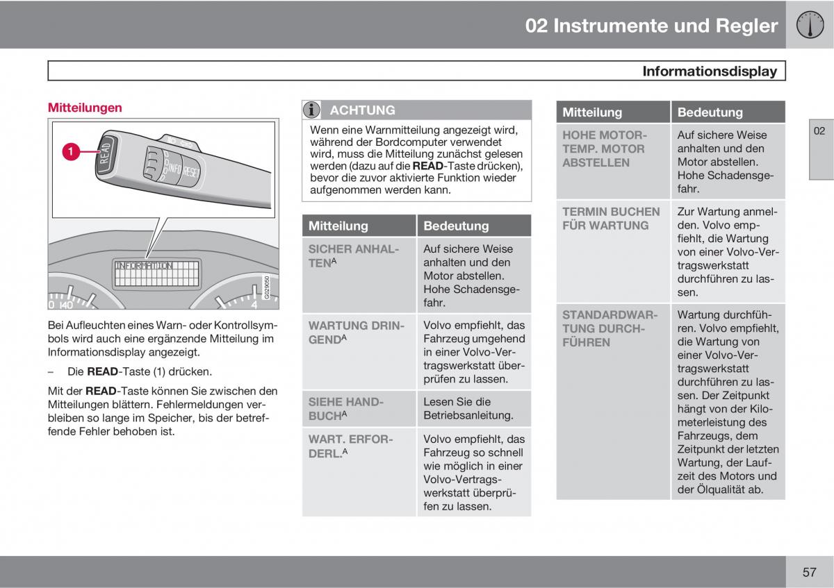 Volvo C70 M II 2 Handbuch / page 59