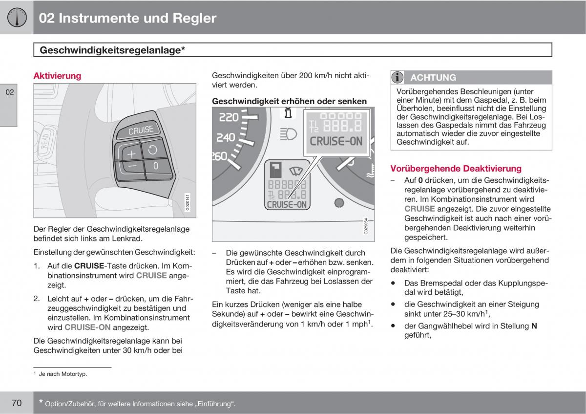 Volvo C70 M II 2 Handbuch / page 72