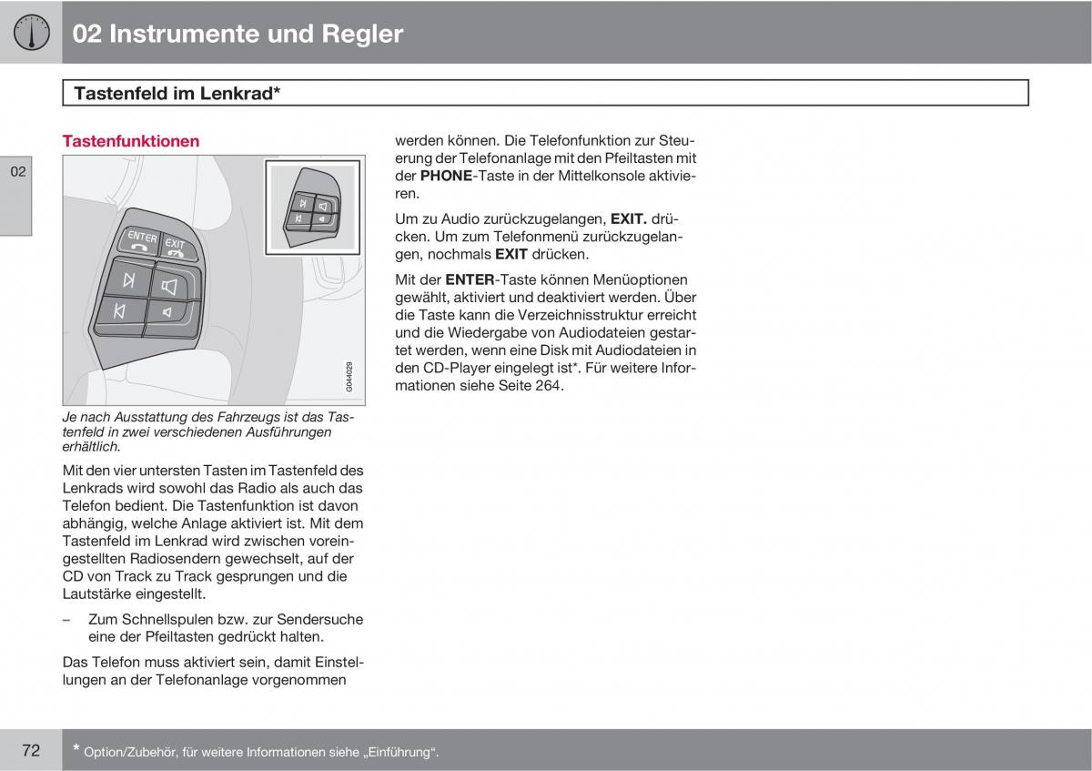 Volvo C70 M II 2 Handbuch / page 74