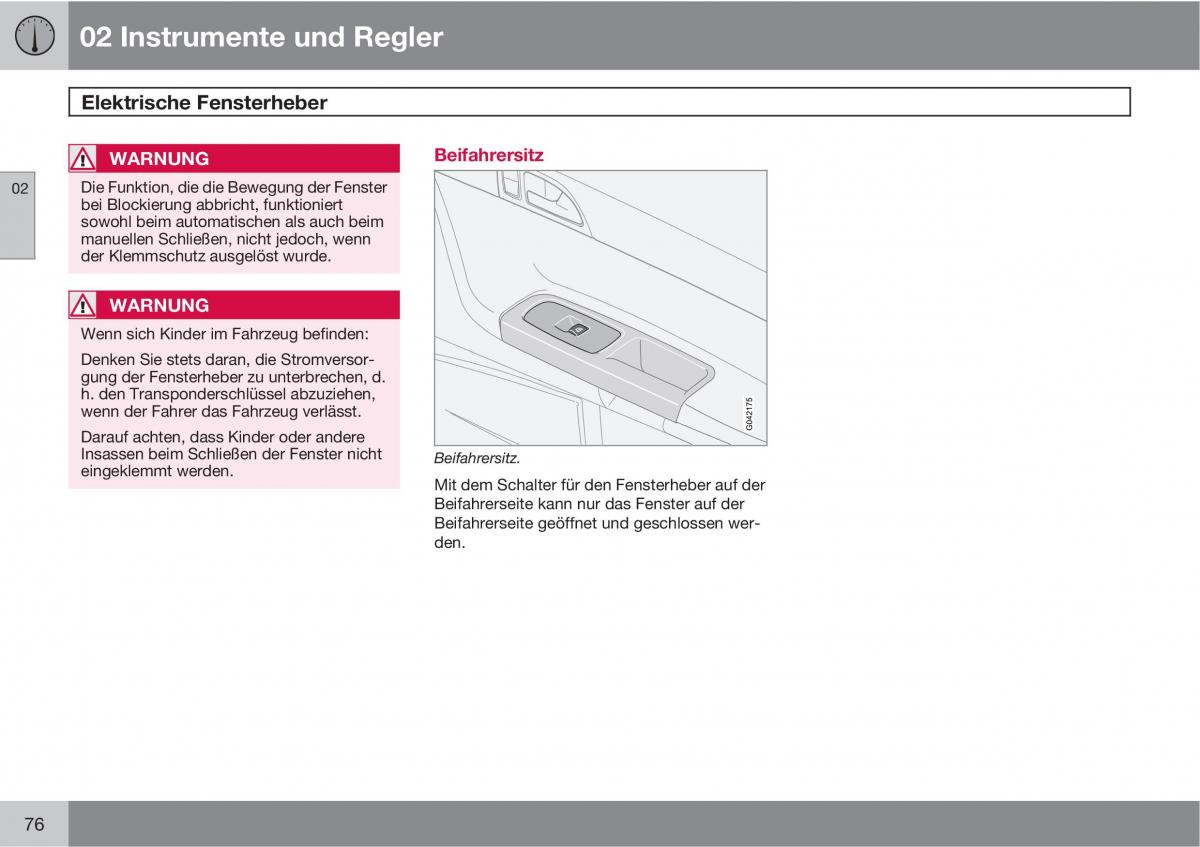 Volvo C70 M II 2 Handbuch / page 78