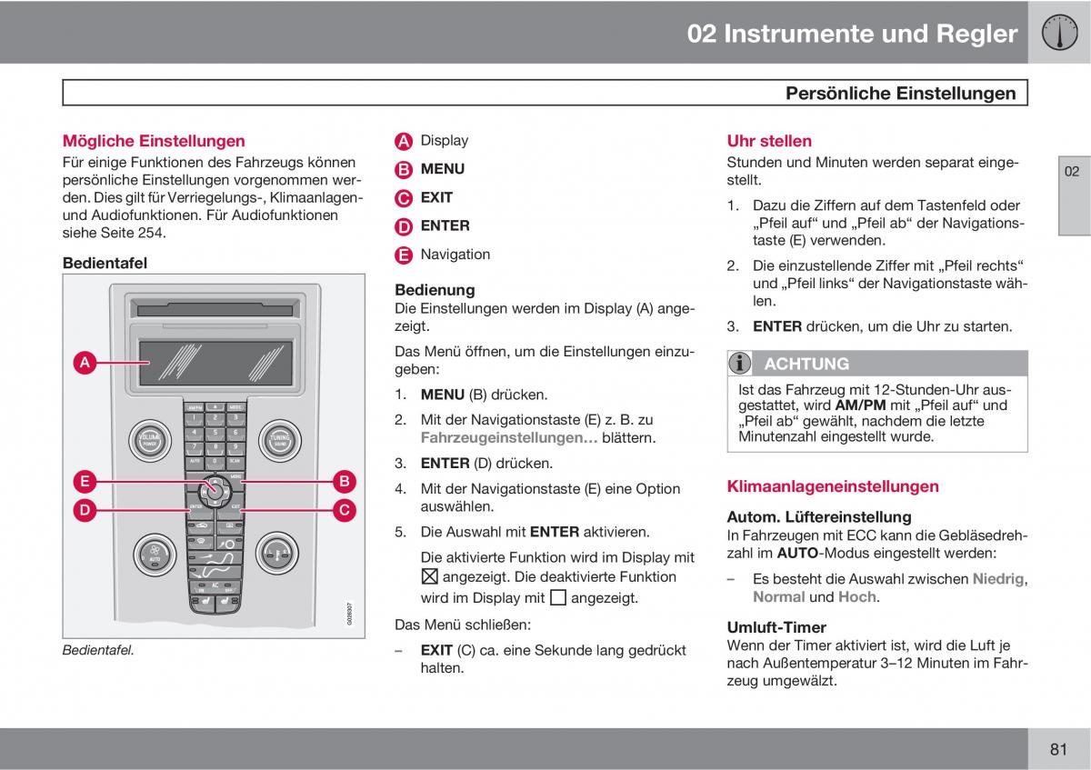 Volvo C70 M II 2 Handbuch / page 83