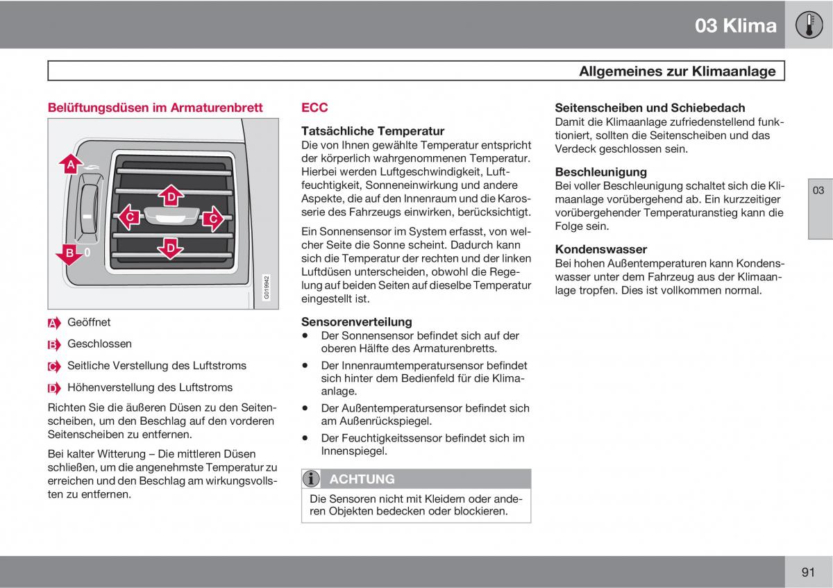 Volvo C70 M II 2 Handbuch / page 93