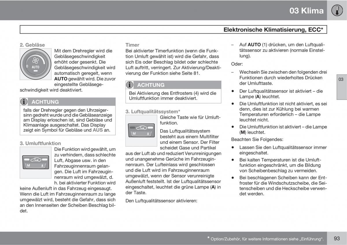 Volvo C70 M II 2 Handbuch / page 95