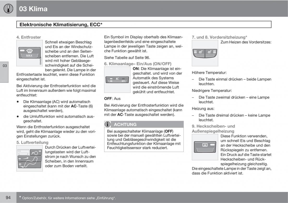 Volvo C70 M II 2 Handbuch / page 96