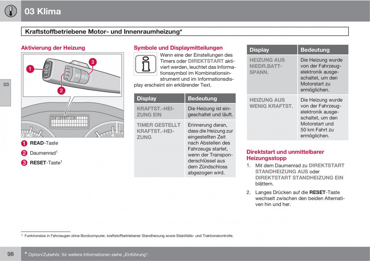 Volvo C70 M II 2 Handbuch / page 100