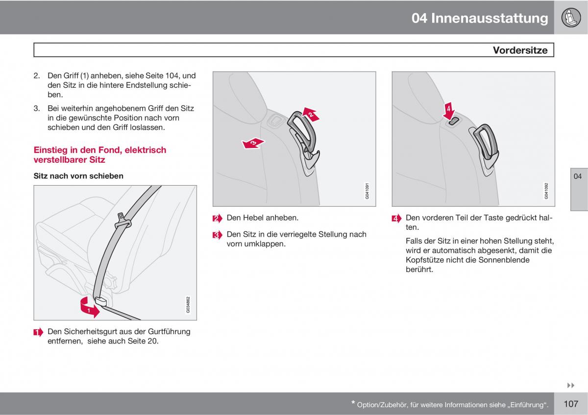 Volvo C70 M II 2 Handbuch / page 109