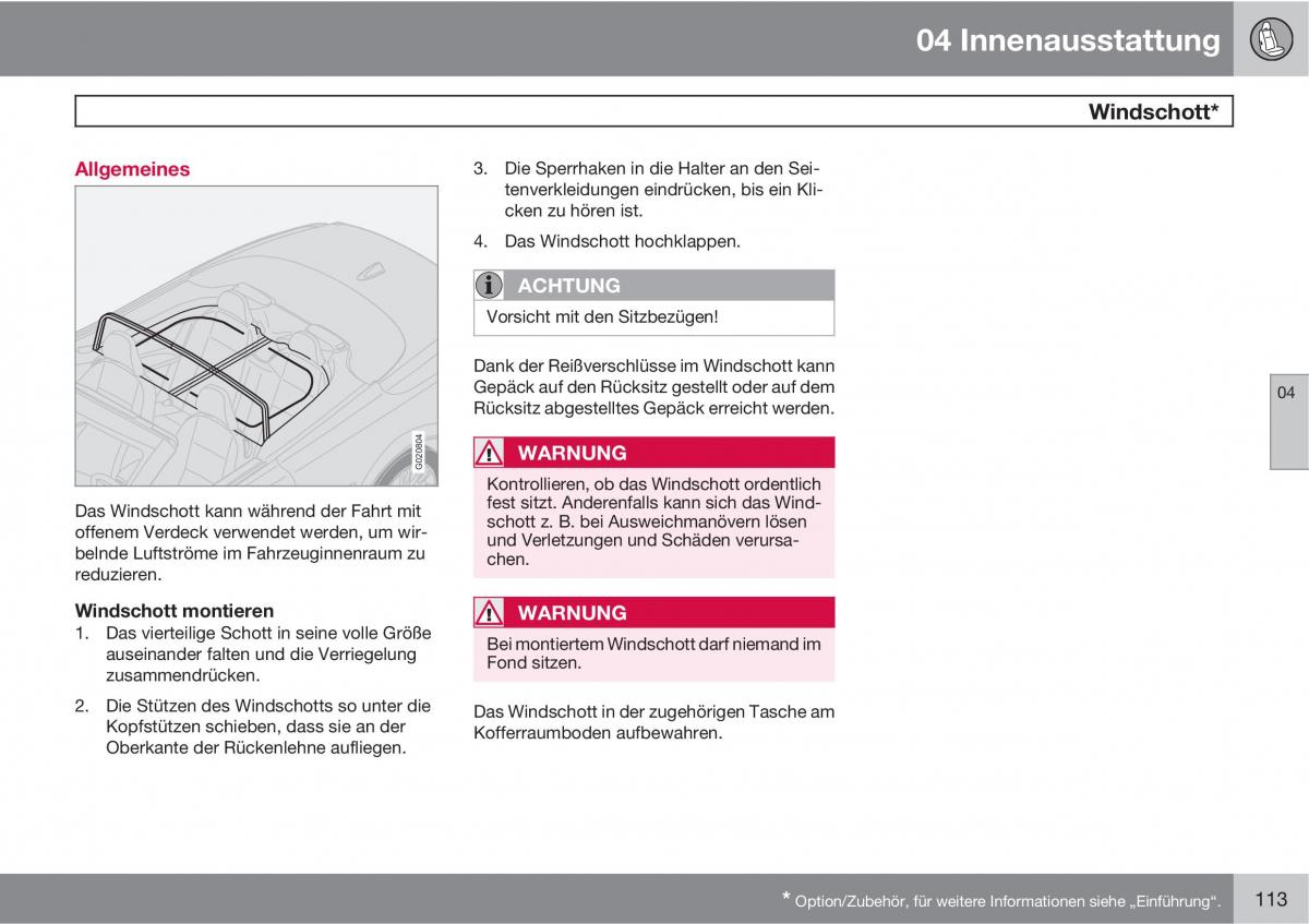 Volvo C70 M II 2 Handbuch / page 115