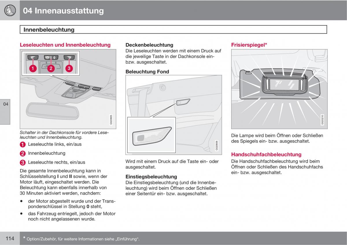 Volvo C70 M II 2 Handbuch / page 116