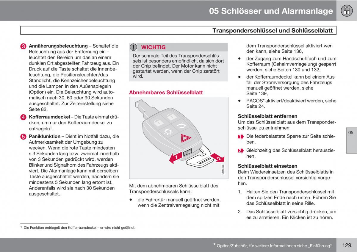 Volvo C70 M II 2 Handbuch / page 131