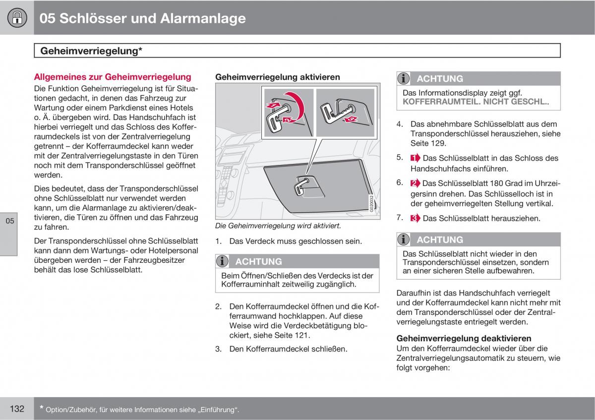 Volvo C70 M II 2 Handbuch / page 134