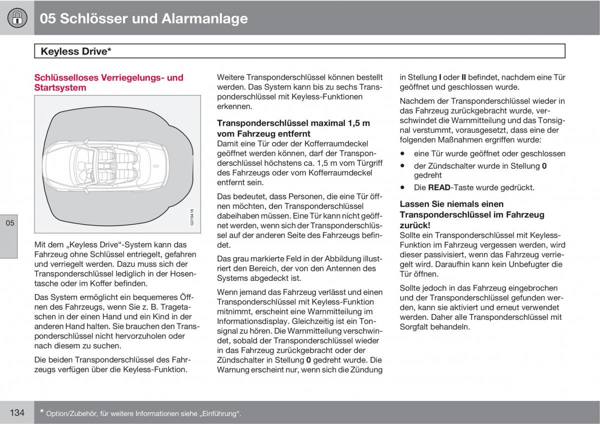 Volvo C70 M II 2 Handbuch / page 136