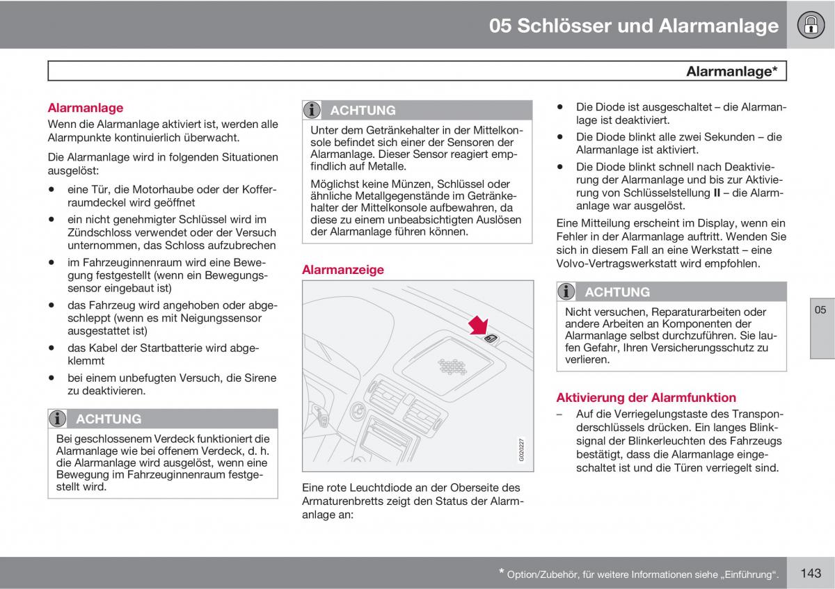 Volvo C70 M II 2 Handbuch / page 145