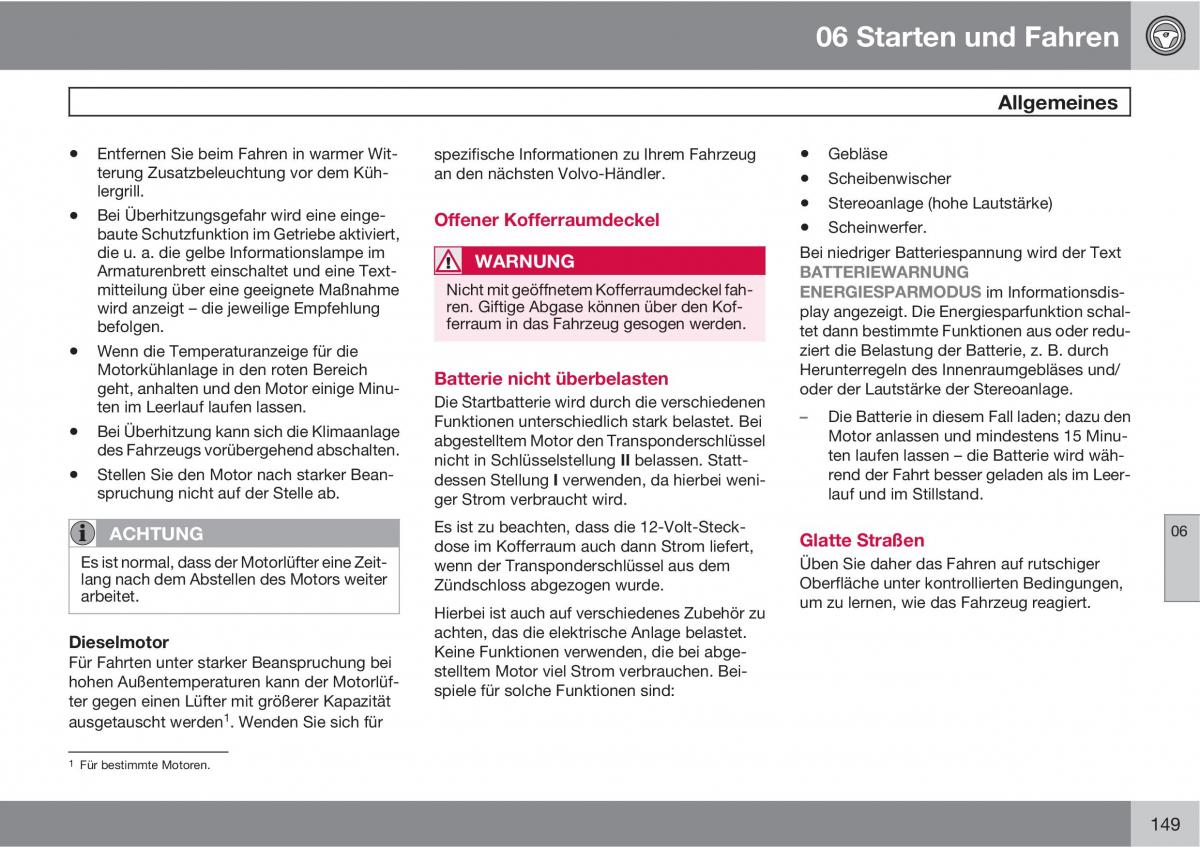 Volvo C70 M II 2 Handbuch / page 151