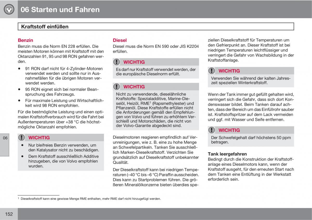 Volvo C70 M II 2 Handbuch / page 154