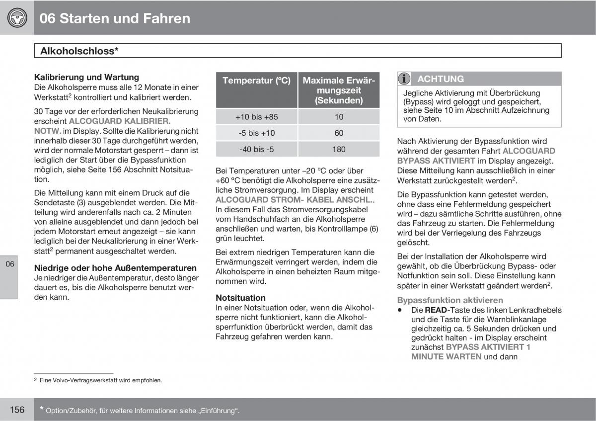 Volvo C70 M II 2 Handbuch / page 158