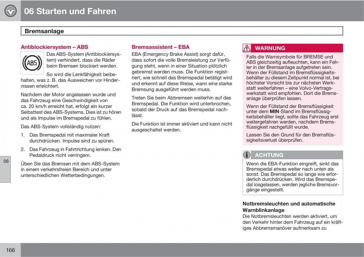 Volvo C70 M II 2 Handbuch / page 168