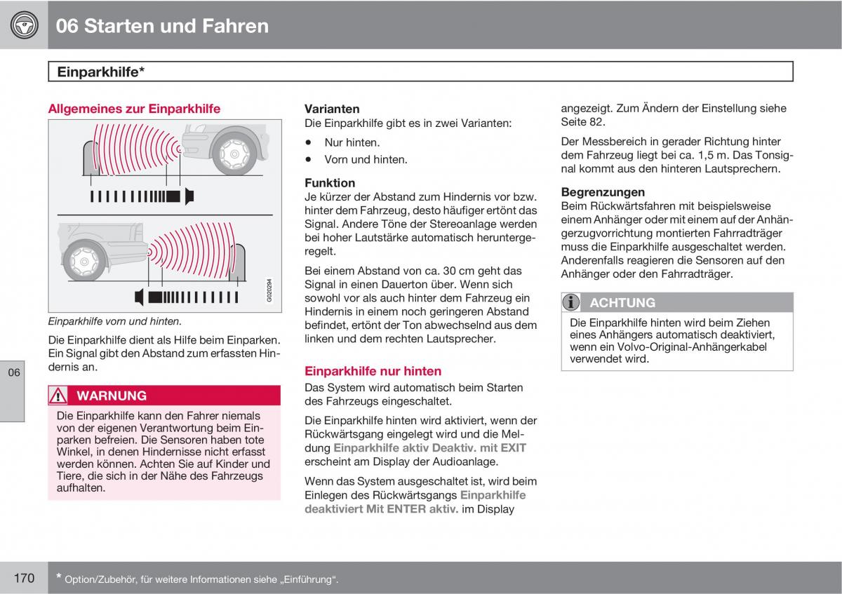 Volvo C70 M II 2 Handbuch / page 172